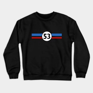 Herbie 53 Classic Racing Car 1963 Circle Logo #1 Crewneck Sweatshirt